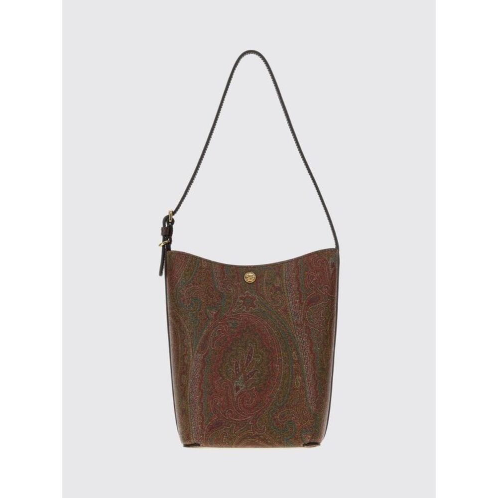 Etro Women Etro Arnica Paisley Print Coated Cotton Mini Bucket Bag